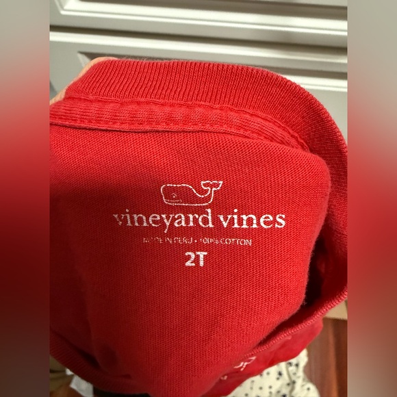 Vineyard Vines Red Long Sleeve Tee TShirt Sz 2T - Picture 5 of 5